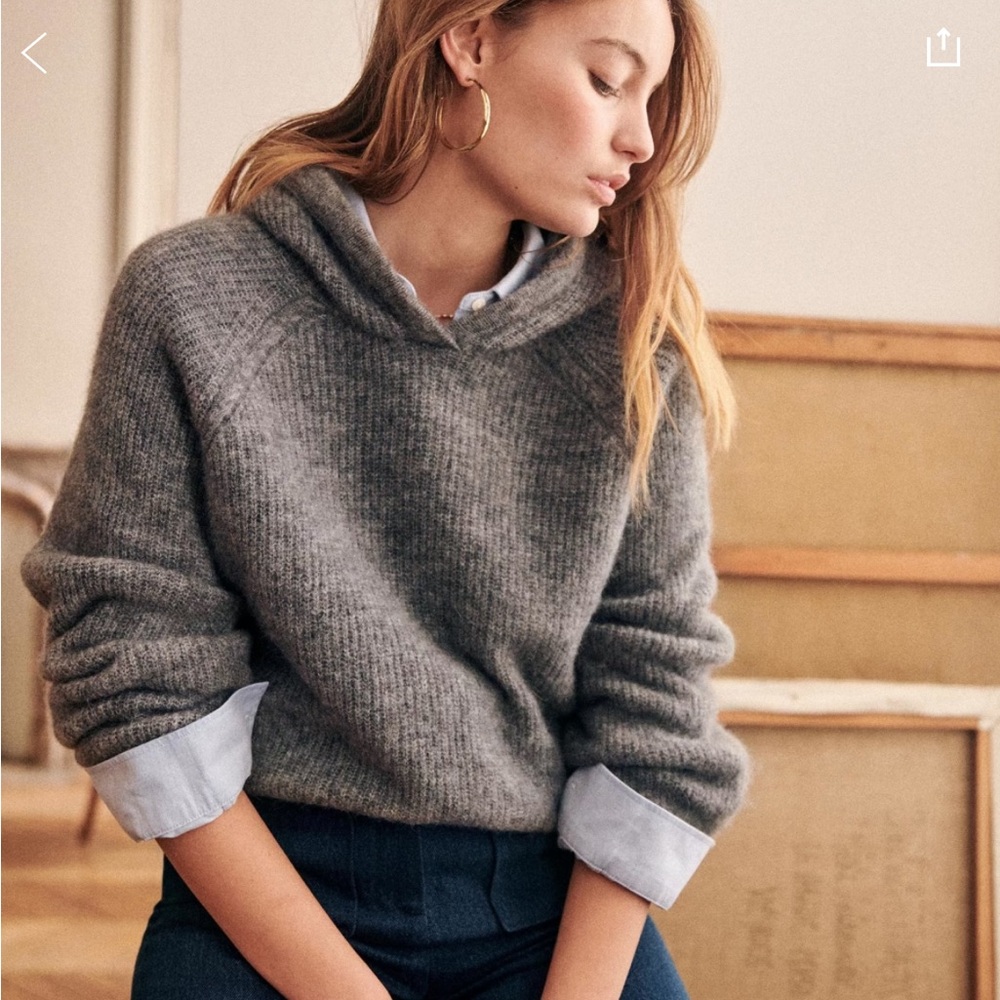 Sezane Laurel Jumper in Middle Gray